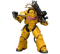 JOYTOY Imperial Fists Warhammer 40k 1/18 Action Figure Game Edition Imperial Fists Intercesseur lourd avec fusil à boulon lourd et pistolet à boulon Cadeaux de collection, jouets pour enfants de 15