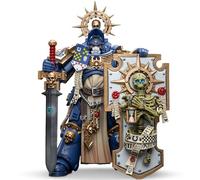JOYTOY JT6465 Warhammer 40K The Ultramarines, Ultramarines Primaris Captain with Relic Shield and Power Sword Figurine d'action 1/18 Modèle Soldat