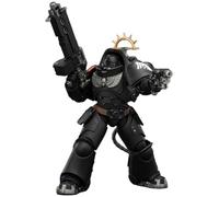 JOYTOY Raven Guard Warhammer 40k 1/18 Action Figure Game Edition Raven Guard Intercesseur lourd avec fusil à boulon lourd et pistolet à boulon Cadeaux de collection, jouets pour enfants de 15 ans et