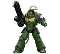 JOYTOY Salamanders Warhammer 40k 1/18 Action Figure Game Edition Salamanders Intercesseur lourd avec fusil à boulon lourd et pistolet à boulon Cadeaux de collection, jouets pour enfants de 15 ans et