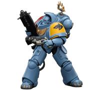 JOYTOY Space Wolves Warhammer 40k 1/18 Action Figure Game Edition Space Wolves Intercesseur lourd avec fusil à boulon lourd et pistolet à boulon Cadeaux de collection Jouets pour enfants de 15 ans et