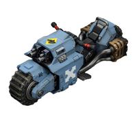 JOYTOY Space Wolves Warhammer 40k 1/18 Figurine d'action Space Wolves Raider Vélo de combat avec fusils à boulon à double liaison Cadeaux de collection, jouets pour enfants de 15 ans et plus et