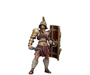 JOYTOY Strife Figurine d'action 1/18 Gladiateur romain Murmillo à collectionner Cadeau d'anniversaire 10,8 cm Figurine d'action avec articulations articulées