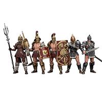 JOYTOY Strife Lot de 5 figurines de gladiateur romain 1/18 - Cadeau d'anniversaire de 10,8 cm avec articulations articulées
