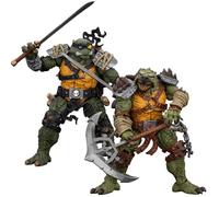 JOYTOY TMNT Slash Tokka Lot de 2 figurines d'action TMNT-Beebop Tokka, figurine amovible Weapons Character Figure, Posable Joints, 4,09-inch Collectible Model, Birthday Gift
