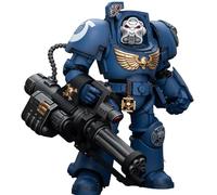 JOYTOY Ultramarines Terminator Squad Warhammer 40K 1/18 Figurines d'action Ultramarines Terminator Squad Terminator Squad avec canon d'assaut Modèle de collection Cadeaux d'anniversaire Warhammer