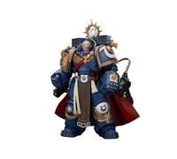 JOYTOY Warhammer 40 000 1/18 Ultramarines Marneus Calgar, Chapter Master avec MkX Gravis Armour et Gantelets d'Ultramar 13,5 cm