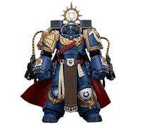 JOYTOY Warhammer 40 000 Figurine d'action 1/18 - Ultramarines Marneus Calgar, maître du chapitre avec armure MKX Gravis et gantelets de la collection Ultramar-Collection - Cadeaux d'anniversaire