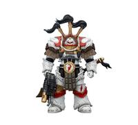 JOYTOY Warhammer 40k 1/18 Figurine d'action blanche cicatrices légion préteur en Cataphractii Terminator Armure avec cyber Hawk, épée Chogorian et Combi-Melta