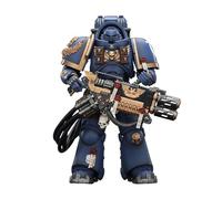 JOYTOY Warhammer 40K 1/18 Figurine d'action de collection Ultramarines Armure d'artifice lourde avec relique Multi-Melta