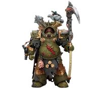 JOYTOY Warhammer 40K 1/18 Figurine d'action Death Guard Deathshroud Terminator 1 avec Manreaper et Gantelet de Plaguespurter
