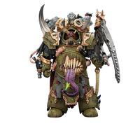 JOYTOY Warhammer 40K 1/18 Figurine d'action Death Guard Deathshroud Terminator Champion avec Manreaper et Plaguespurter Gantelets