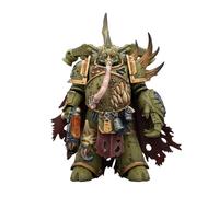 JOYTOY Warhammer 40K 1/18 Figurine d'action Death Guard Plague Marine Champion avec pistolet à plasma et poing électrique