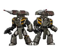 JOYTOY Warhammer 40k 1/18 Figurine d'action Lron Warriors Tyrant Siege Terminator et Tyrant Siege Master Terminator Lot de 2 figurines Cadeaux de collection, jouets pour enfants de 15 ans et plus et