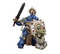 JOYTOY × Warhammer 40k 1/18 Figurine d'action Ultramarines Primaris Capitaine avec bouclier relique et épée Power Joy Toy Model