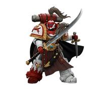 JOYTOY Warhammer 40k 1/18 Figurine d'action White Scars Hibou Khan, Seeker of Atonement, avec épée puissante « The Breath of the Storm »