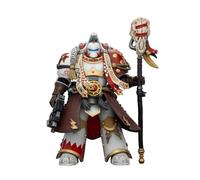 JOYTOY Warhammer 40k 1/18 Figurine d'action White Scars Stormseer Consul avec bâton de force et pistolet à boulon