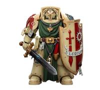 JOYTOY Warhammer 40K 1/18 Figurine Dark Angels Deathwing Knight 2 avec épée puissante, bouclier tempête et Watcher in the Dark Collection Model Cadeaux d'anniversaire