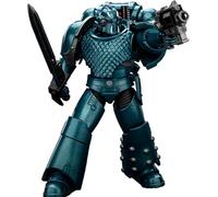 JOYTOY Warhammer 40K 1/18 Figurines d'action Alpha Legion Headhunter Prime Modèle de collection 11,9 cm Cadeaux d'anniversaire