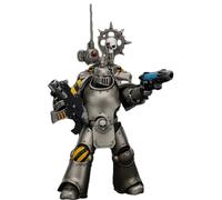 JOYTOY Warhammer 40k 1/18 Iron Warriors MKlIl Tactical Legionary Figurine de collection avec Nuncio Vox Jouet pour enfants à partir de 15 ans et adultes 12,2 cm