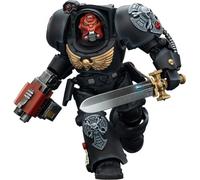 JOYTOY Warhammer 40K Black Templars Terminator 1 with Power Sword and Storm Bolter 1/18 Figurine d'action, collection et affichage
