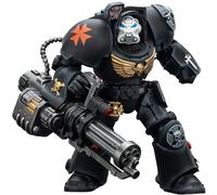 JOYTOY Warhammer 40K Black Templars Terminator 3 with Power Fist and Assault Cannon 1/18 Action Figurine, collection et affichage Modèle