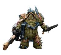 JOYTOY Warhammer 40K Death Guard Blightlord Terminator 1 avec autocanon Reaper et Bubotic Blades 1/18 Figurine d'action