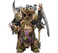 JOYTOY Warhammer 40K Death Guard Deathshroud Terminator Champion avec manreaper et plaguespurter Gauntlets 1/18 Figurine d'action