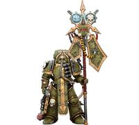 JOYTOY Warhammer 40K Death Guard Plague Marine Icon Bearer with Boltgun and Plague Knife 1/18 Action Figurine