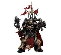 JoyToy Warhammer 40K Figurine d'action authentique 1:18, champion de la légion noire Chaos Space Marines avec Bolter et Power Maul, 12,6 cm