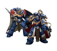 JOYTOY Warhammer 40K Figurine d'action SpaceMarine Ultramarines Marneus Calgar, Chapter Master et Victrix Honour Guard avec bouclier tempête et épée électrique