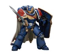 JOYTOY Warhammer 40K Figurine d'action SpaceMarine Ultramarines Victrix avec bouclier tempête et épée électrique 13,7 cm