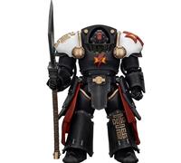 JOYTOY Warhammer 40k Horus Heresy, White Scars Ebon Keshig Terminator 2 avec Power Glaive 1/18 Figurine à collectionner et à afficher