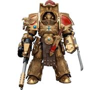 JOYTOY Warhammer 40k Legio Custodes, Legio Custodes Aquilon Terminator Squad Aquilon with Infernus Firepike 1/18 Action Figurine