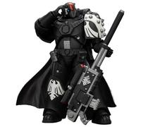 JOYTOY Warhammer 40k Raven Guard 1/18 Figurine d'action Raven Guard Mor Deythan Shade avec Nemesis Bolt Rifle Cadeaux de collection, jouets pour enfants de 15 ans et plus et adultes 12,3 cm