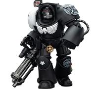 JOYTOY Warhammer 40K Raven Guard Terminator 3 avec Poing de Pouvoir et Canon d'Assaut 1/18 Figurine d'Action, Modèle de Collection et d'Affichage