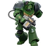 JOYTOY Warhammer 40k Salamanders Terminator 2 avec Power Fist et Storm Bolter - Figurine d'action 1/18 à collectionner et à exposer