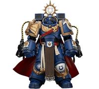 JOYTOY Warhammer 40k Space Marine 2, Ultramarines Marneus Calgar, Chapter Master avec MKX Gravis Armour et Gantelets d'Ultramar 1/18 Figurine à collectionner et afficher le modèle