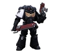 JOYTOY Warhammer 40K Space Marines Black Templars Outriders Brother Valtus 1/18 Figurine d'action Templiers Noirs Outriders Joy Toy Figurines