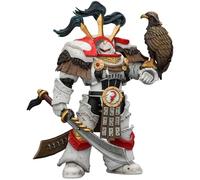JOYTOY Warhammer 40k White Scars Legion Praetor in Cataphractii Terminator Armour avec cyber Hawk, épée Chogorian et Combi-Melta Figurine d'action 1/18
