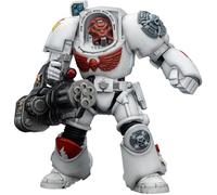 JOYTOY Warhammer 40K White Scars Terminator 3 with Power Fist and Assault Cannon 1/18 Figurine d'action, collection et affichage Modèle