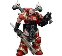 JOYTOY Warhammer 40k World Eaters, World Eaters Khorne Berzerker avec épée à chaîne Eviscerator Figurine d'action 1/18, dédiée à vous qui aimez collectionner