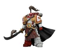 JOYTOY White Scars Warhammer 40k 1/18 Figurine d'action White Scars Hibou Khan, Seeker of Atonement, avec powersword « The Breath of the Storm » Cadeaux de collection Jouets pour enfants de 15 ans et