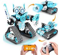 JOYTREKY Robot Jouet Enfant 5 6 7 8 9 10 11 12+ Ans Garcon, 3-en-1 Robot Telecommande Garcon Roboticset avec App Télécommande Robot Mur Cadeau d'anniversaire