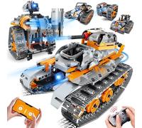 JOYTREKY Robot technique 5 en 1 - Jouet de construction et RC pour enfants - Cadeau programmable 6-12 ans