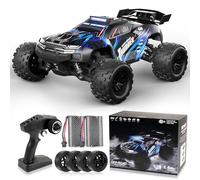 JOYTREKY Voiture Télécommandée - 1:18 High Speed Rc Truggy 38 Km/H 2,4 Ghz 4WD Tout-Terrain Voiture Drift Telecommandé Hobby Grade Rc Voiture Avec Deux Batteries Rechargeables Pour Jeu Prolongé - Bleu