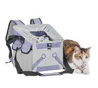 JOYTUTUS Panier de transport 3 en 1 pour animaux de compagnie, siège auto pour chien et chat, sac à dos avec poches supplémentaires, fermetures de sécurité pour chiens et chats, transport confortable