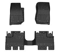 JOYTUTUS Slush Tapis de Sol Avant et arrière pour Jeep Wrangler JKU Unlimited 4 Portes 2014 2015 2016 2017 2018 82213860 82214404