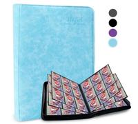 JOYUE Album de Cartes à Collectionner Grand Classeur avec 30 Pages 540 Poches, Carnet Rangement Carte PU Bleu