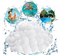 JOYUE Boules de Filtre de Piscine, 700g Balles Filtrantes au Lieu de 25 Kg de Sable Filtrant, Média Filtre à Fibres pour Piscine Filtres à Sable Filtrage de l'eau